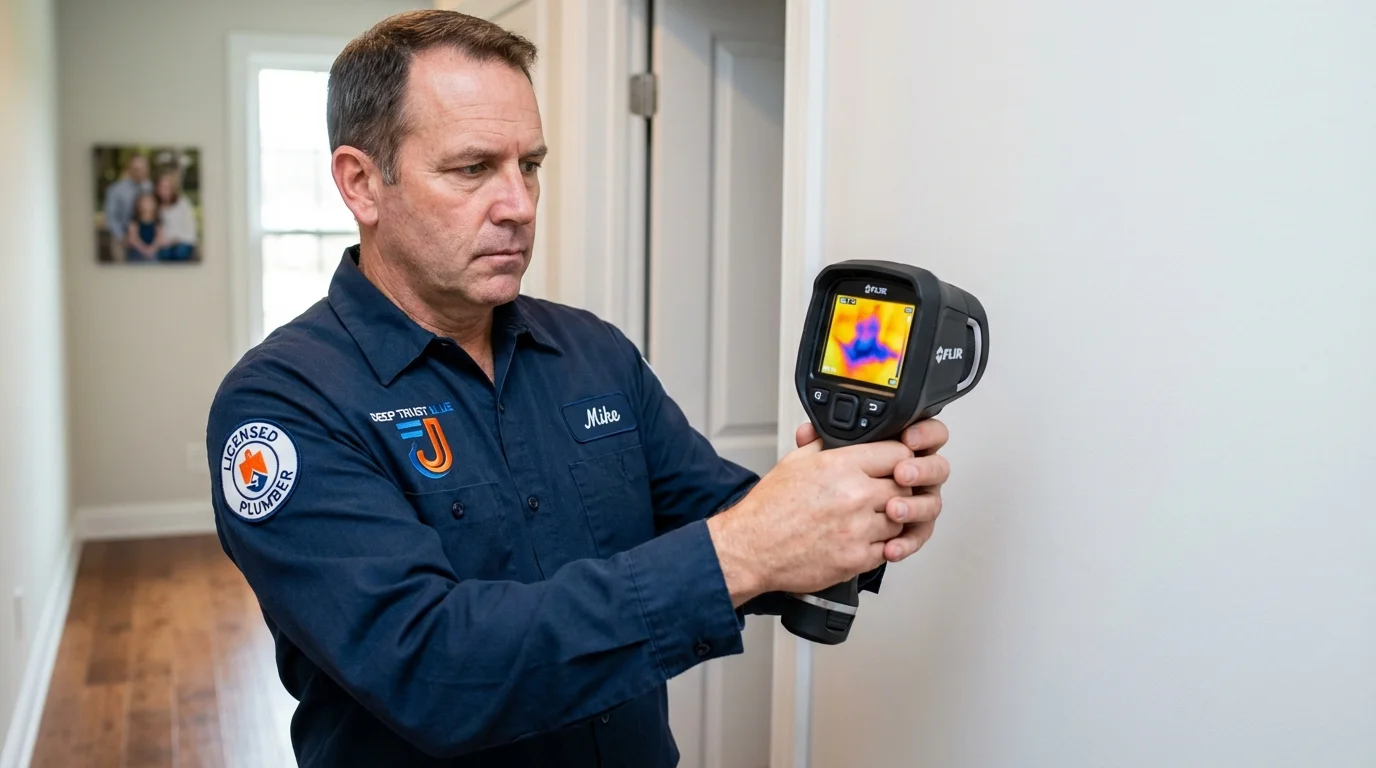Thermal imaging leak detection by Johns Plumbing LLC in Fort Ashby